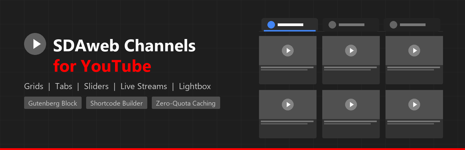 SDAweb Channels for YouTube