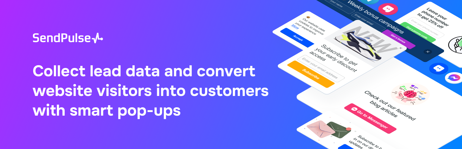 SendPulse – Popup Builder for Email Optins, Lead Generation, Sticky Bars and Videos