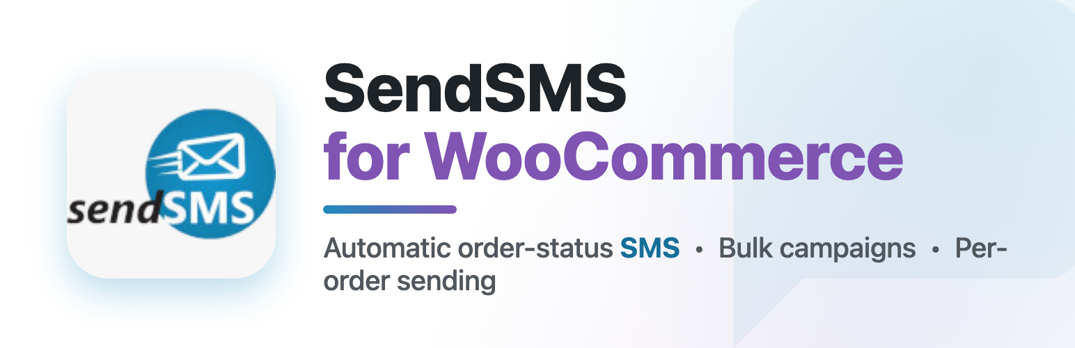 SendSMS for WooCommerce