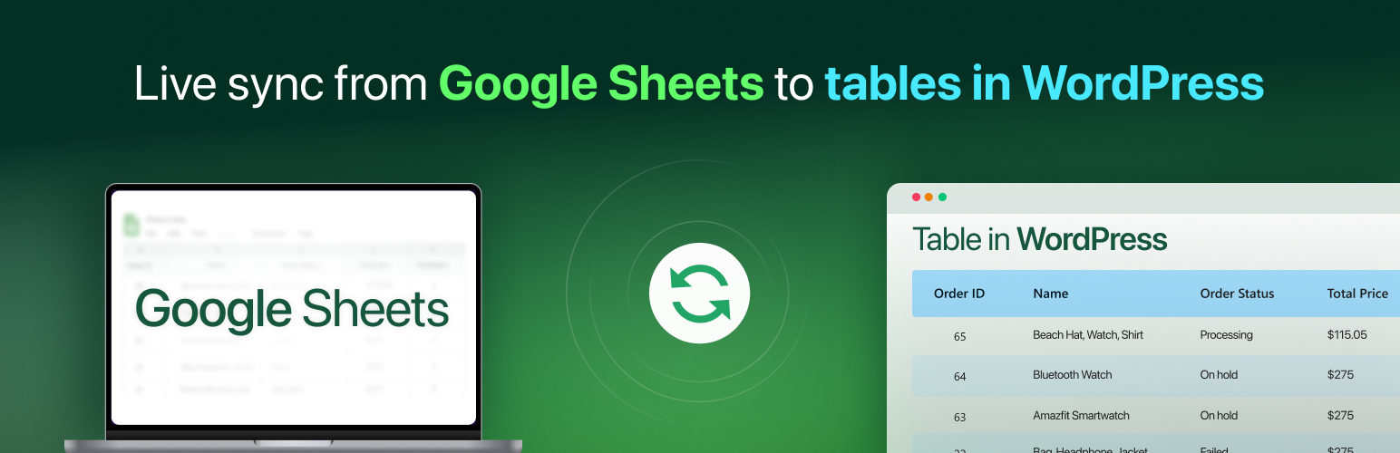 FlexTable – Data Table Sync with Google Sheets