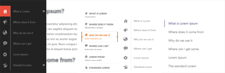 Sidebar Menu