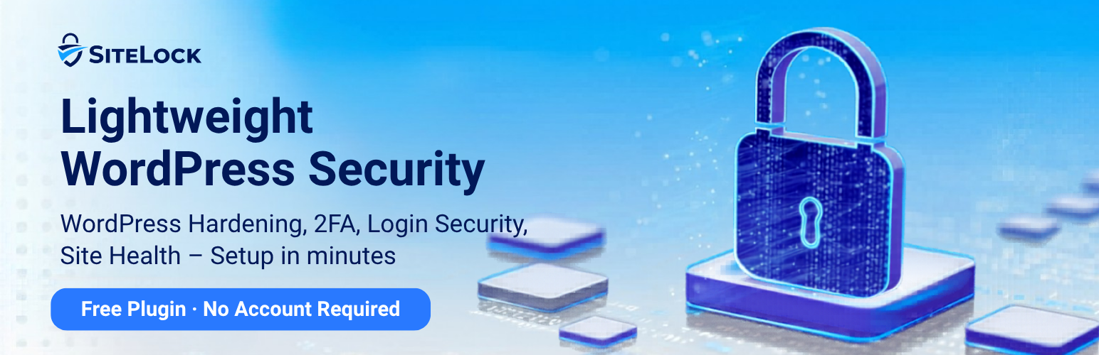 SiteLock Security – WP Hardening, Login Security & Malware Scans
