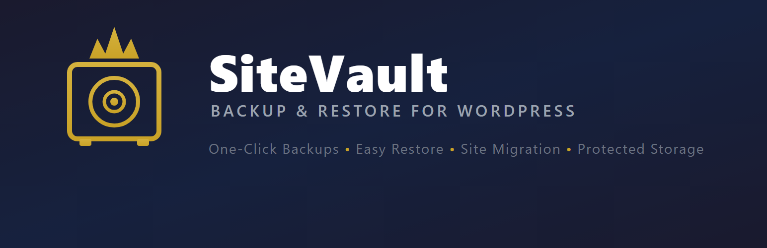 SiteVault – WordPress Backup, Restore, Migration & Cloning