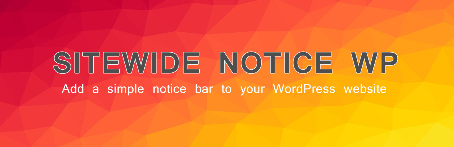 Sitewide Notice WP