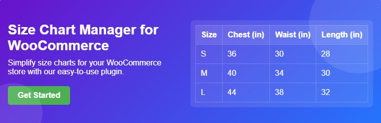 Size Chart Manager for WooCommerce