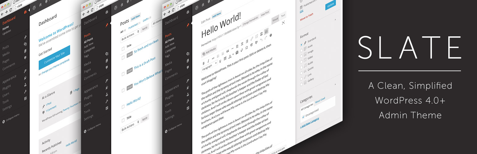 Slate Admin Theme