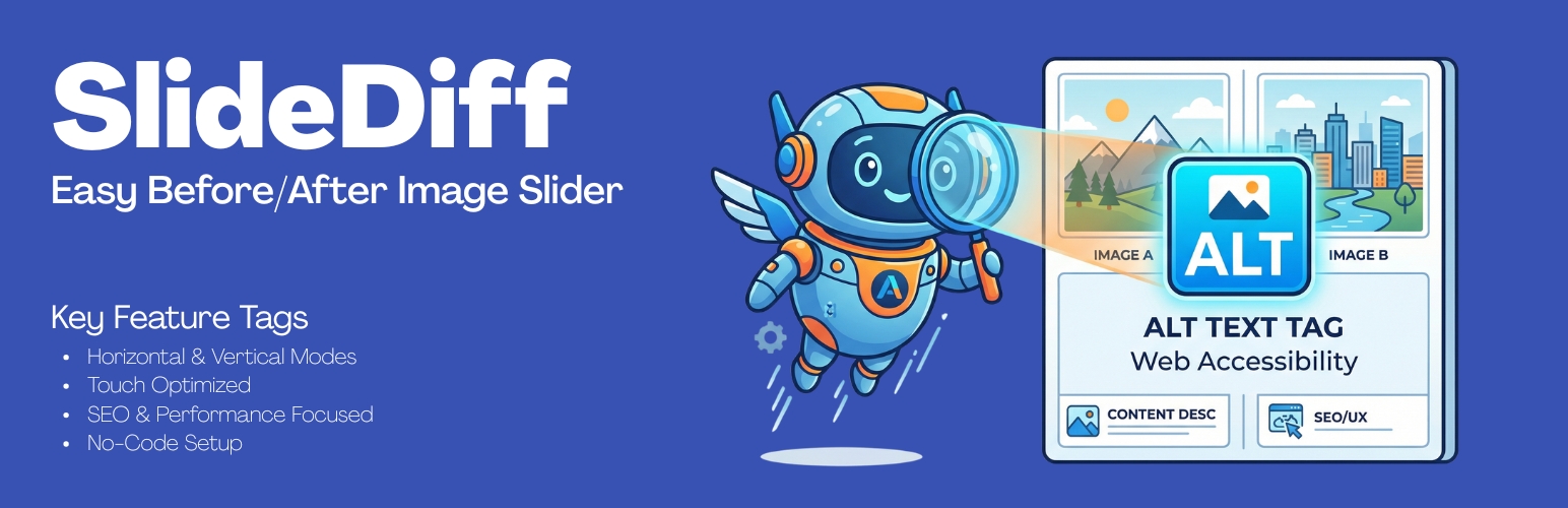 SlideDiff – Easy Before/After Image Slider