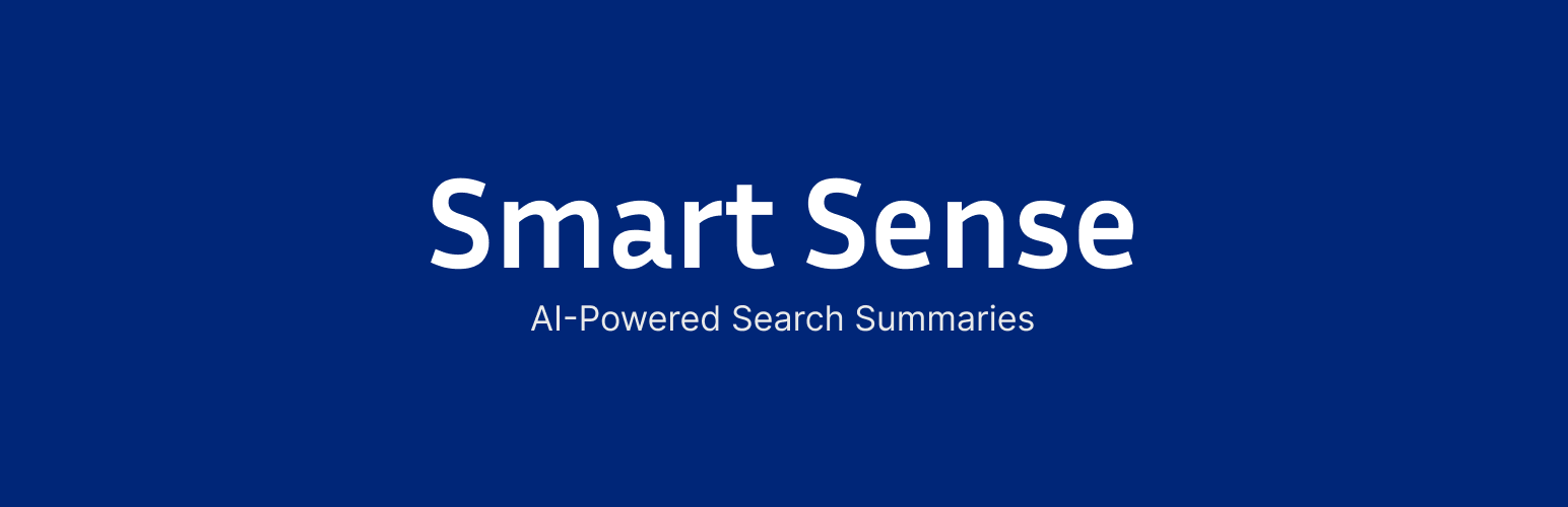 Smart Sense – AI Knowledge Base for Posts, Pages, and CPTs