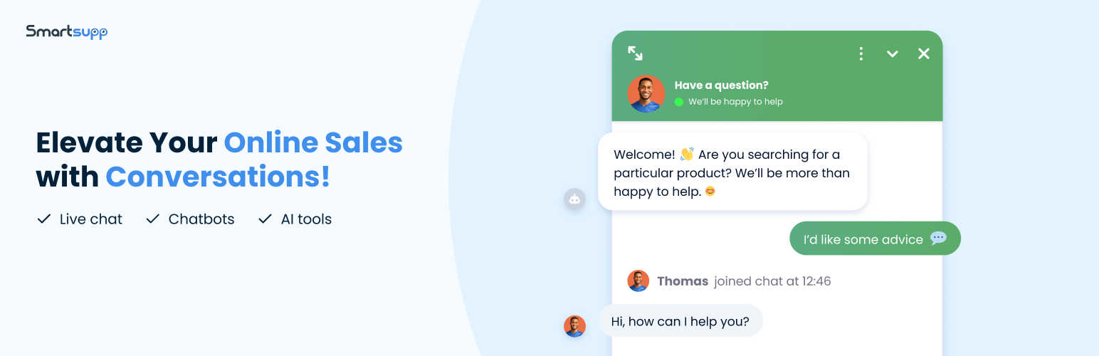 Smartsupp – live chat, AI shopping assistant and chatbots