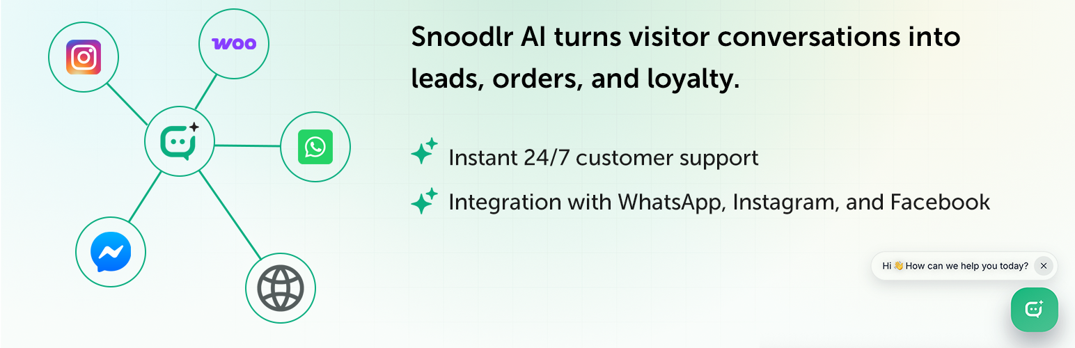 Snoodlr AI Assistant for WooCommerce