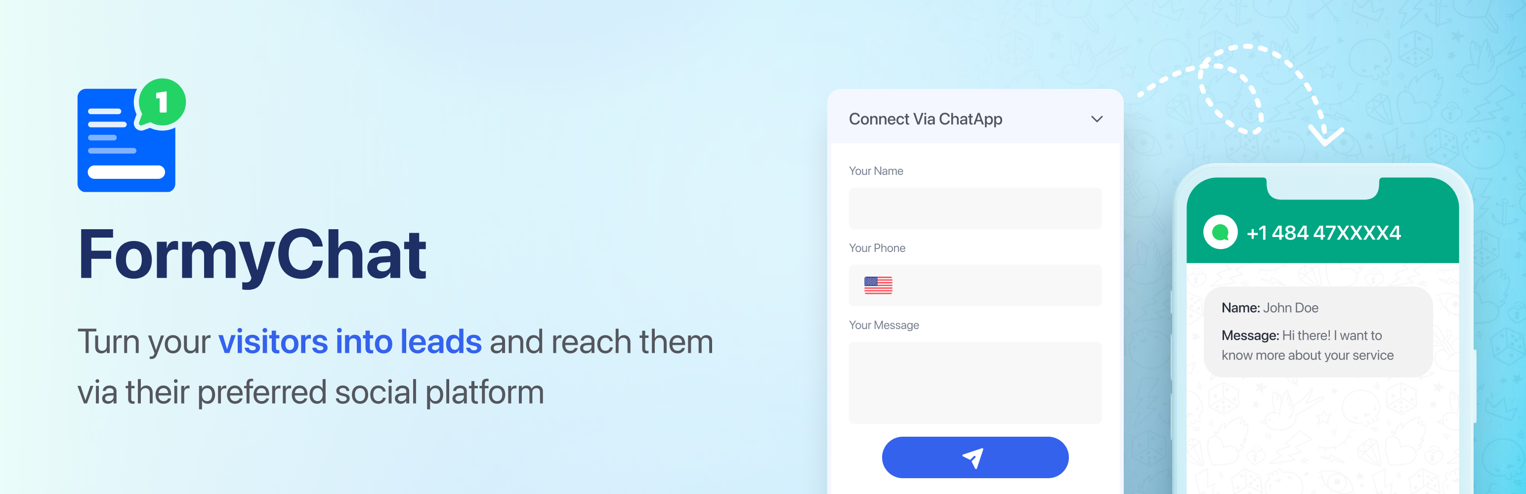 Contact Form to Chat Apps | Click to Chat to Order – FormyChat