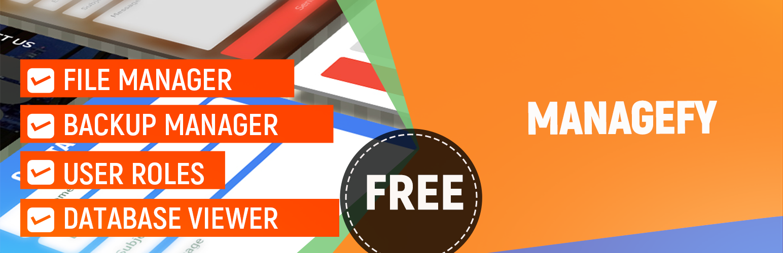 File Manager, Code Editor, and Backup by Managefy