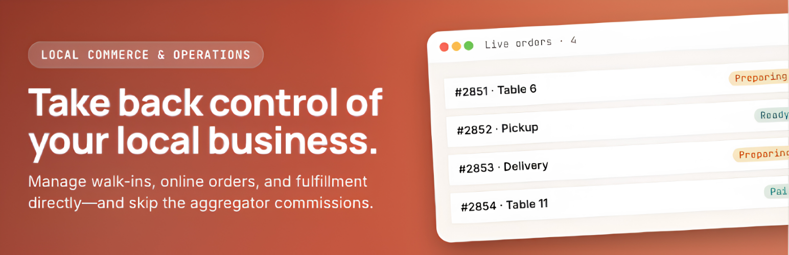 OrderTable – Local Commerce & Operations