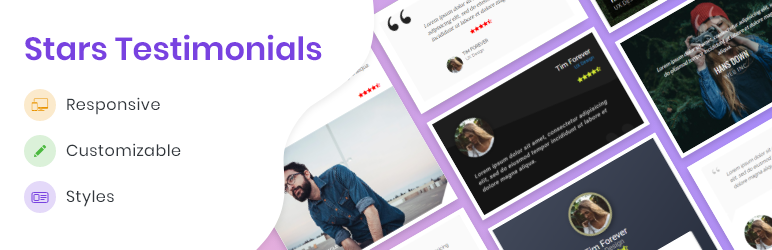 Stars Testimonials — Responsive Reviews & Star Ratings