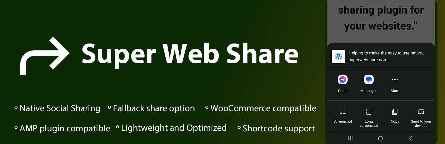 Super Web Share – Native Social Sharing Button