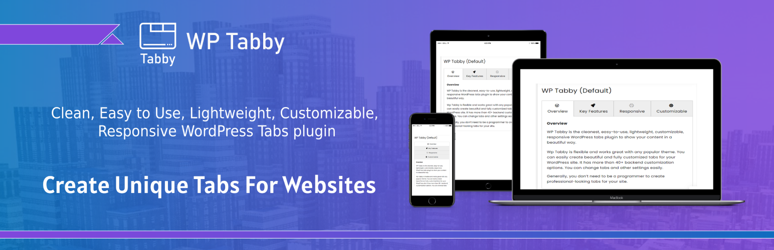 WP Tabby – Ultimate WP Tabs Plugin for WordPress