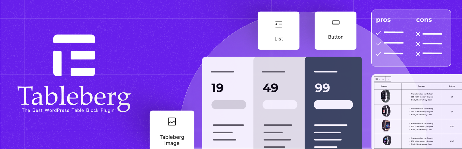 Tableberg – Simple Gutenberg Table Block