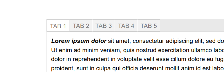 Tabs Block