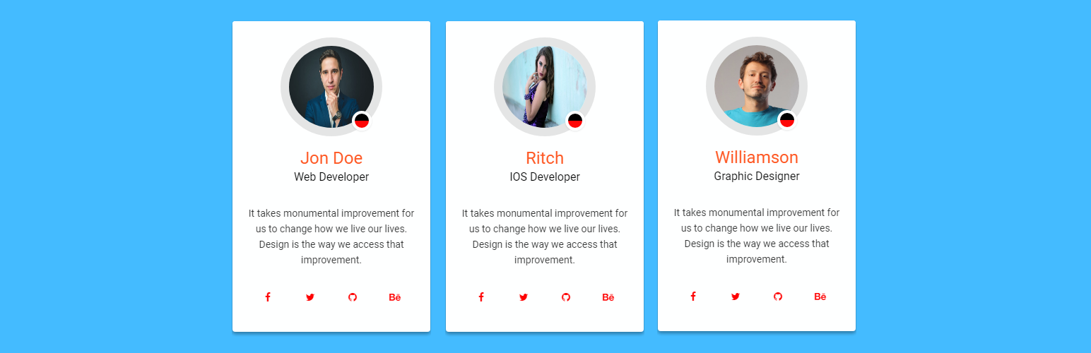 Team Showcase – Responsive Team Members Grid, Slider & Carousel Plugin