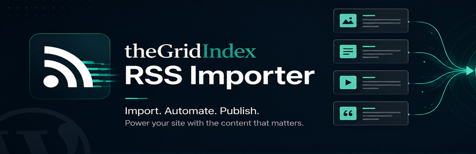 TheGridIndex RSS Importer