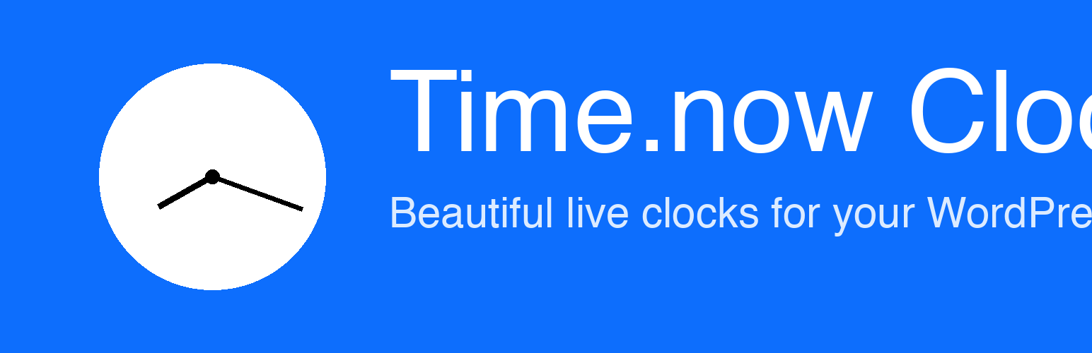 Time.now Clock Widget