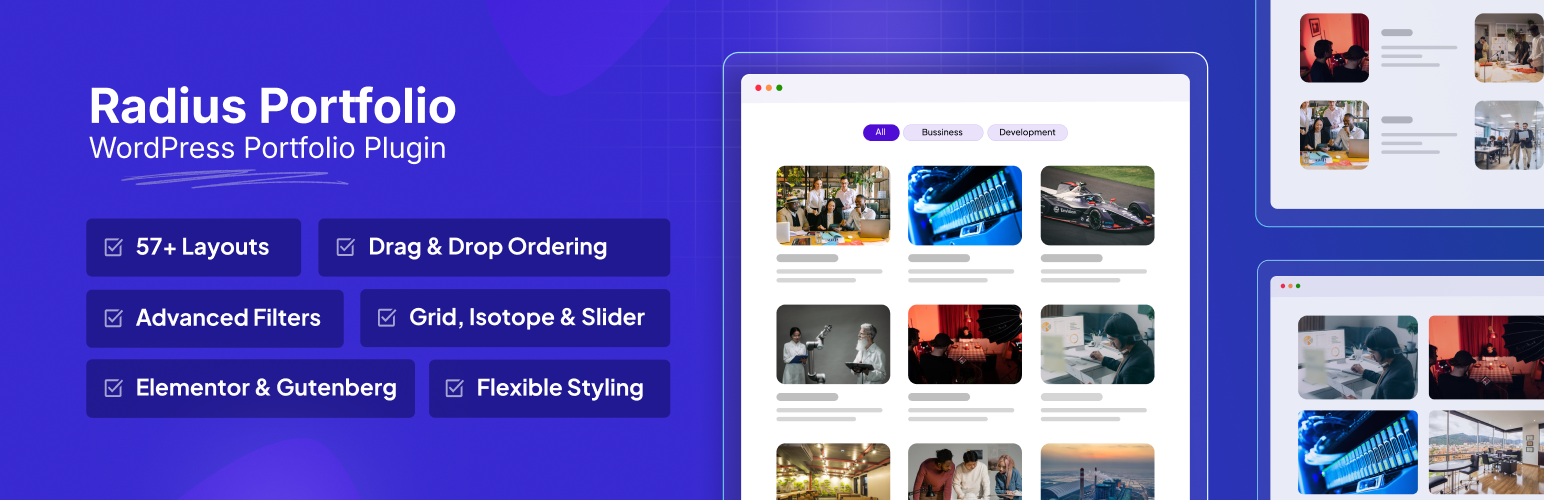 Radius Portfolio – Filterable Grid, Gallery & Slider Portfolio