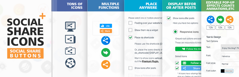 Social Share Icons & Social Share Buttons