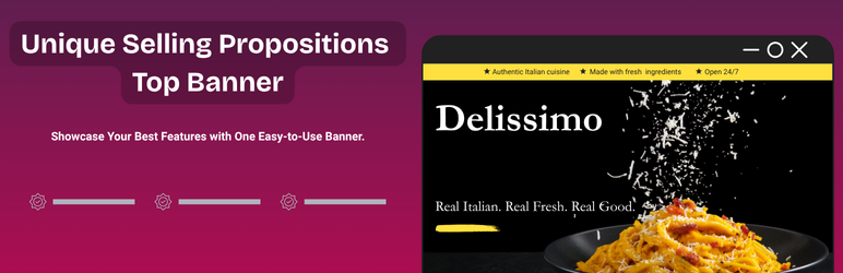 Unique Selling Propositions Top Banner