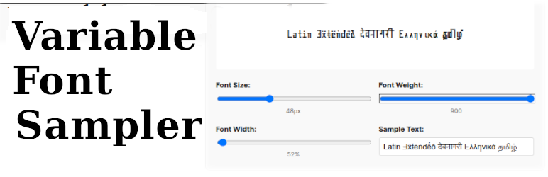 Variable Font Sampler