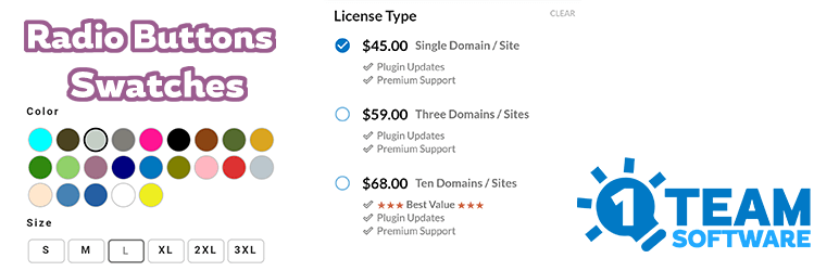 Radio Buttons and Swatches for WooCommerce