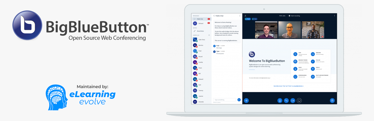 Virtual Classroom – Video Conferencing & Online Meeting with BigBlueButton
