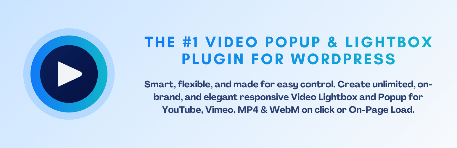 Video Popup – Video Lightbox for YouTube, Vimeo & MP4