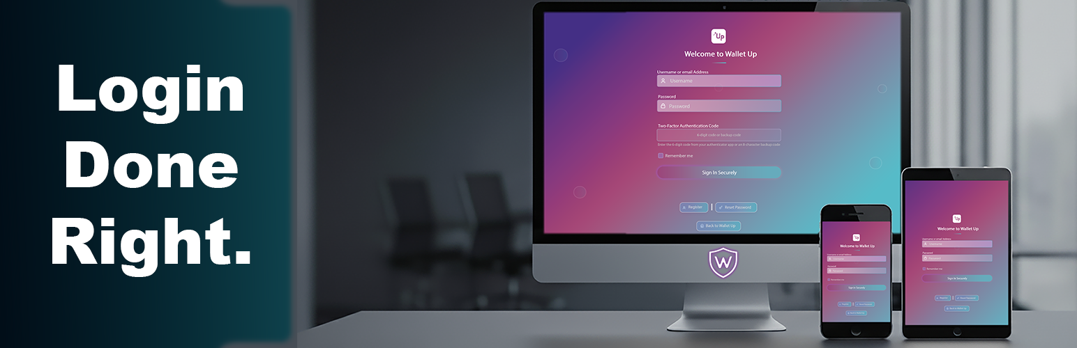 Wallet Up Login Customizer
