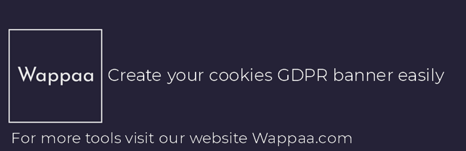Wappaa Cookies GDPR and PWA App