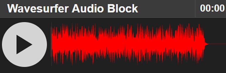 Wavesurfer Audio Player block