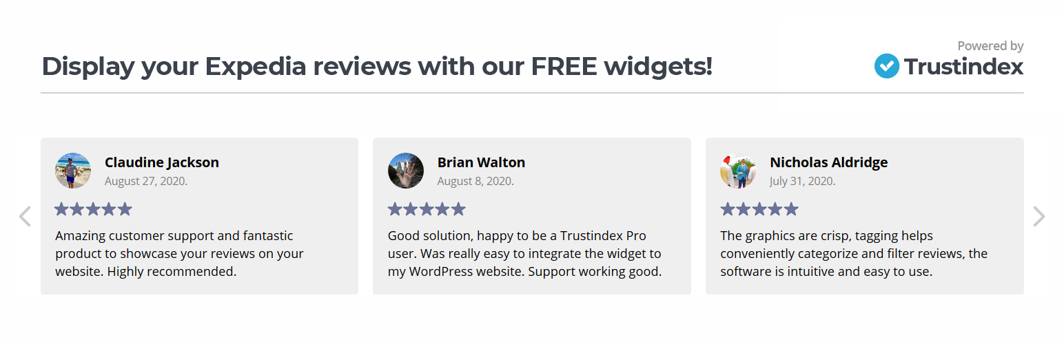 Widgets for Expedia Reviews