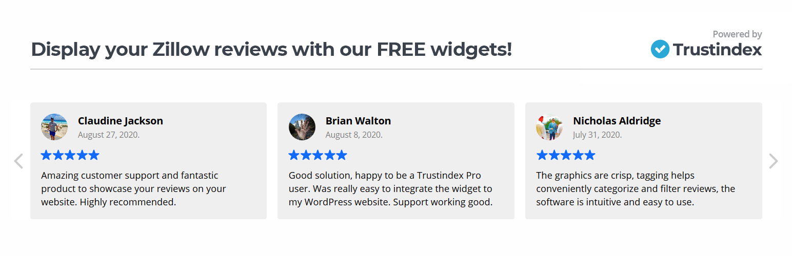 Widgets for Zillow Reviews