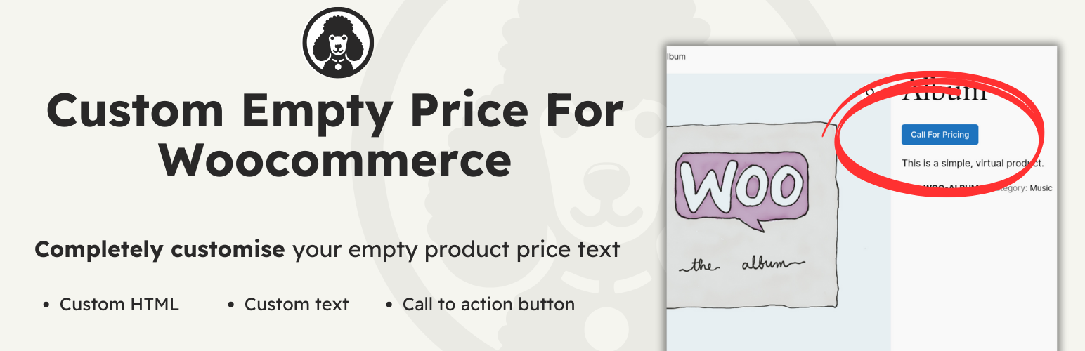Custom Empty Price for WooCommerce