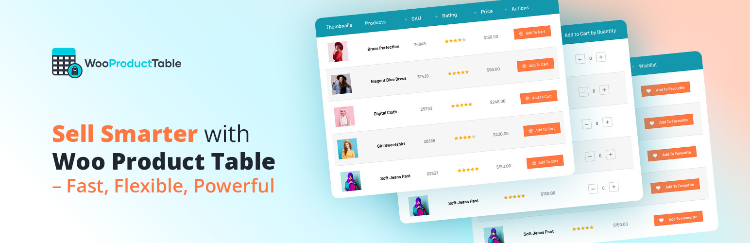 Product Table for WooCommerce