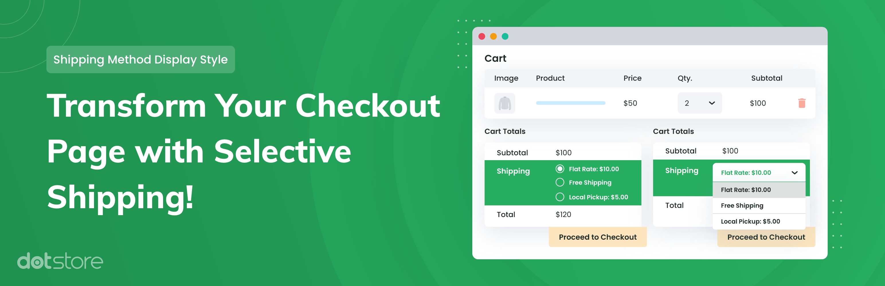 Shipping Method Display Style for WooCommerce