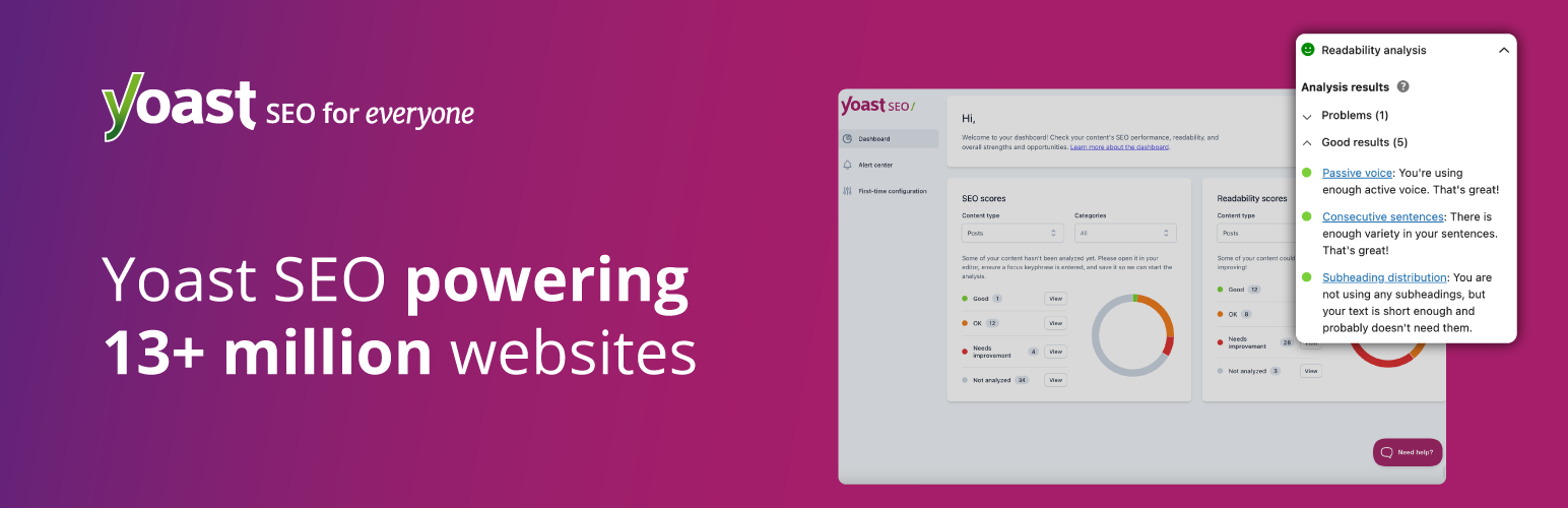 Yoast SEO – Advanced SEO with real-time guidance and built-in AI