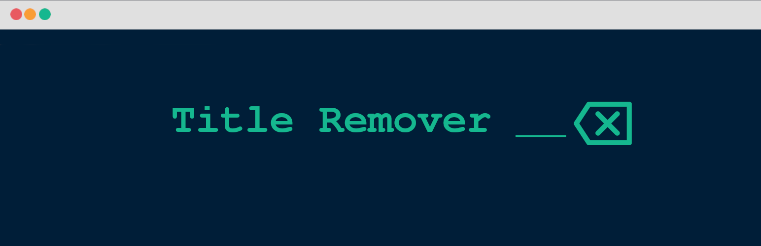 WP 4 Me Title Remover