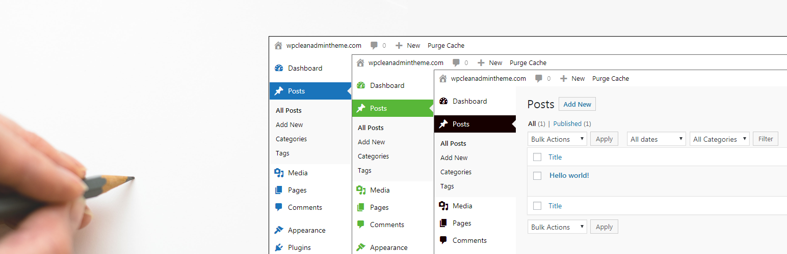 Clean WP Admin Theme – Simple design