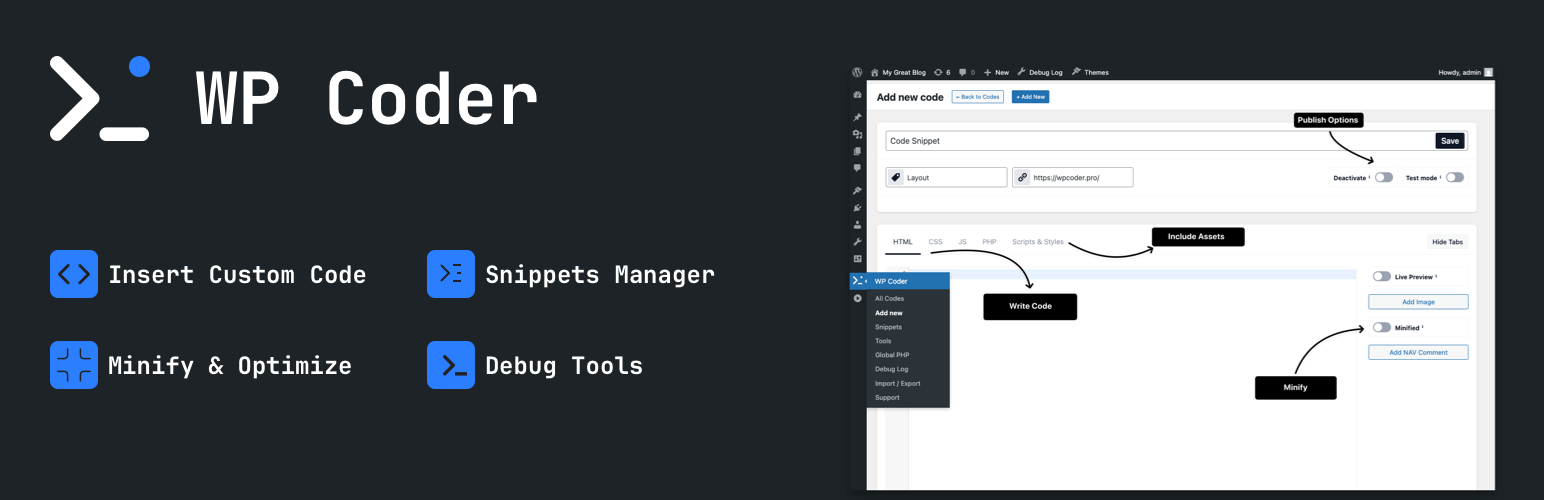 WP Coder – Insert & Manage Code Snippets