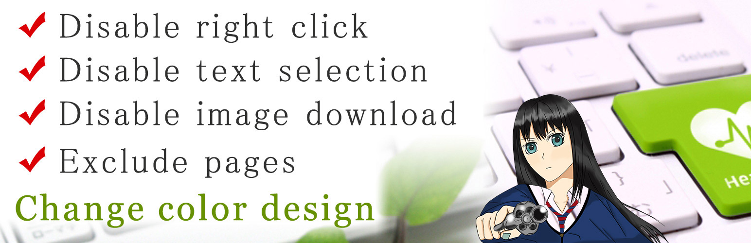 WP Content Copy Protection with Color Design