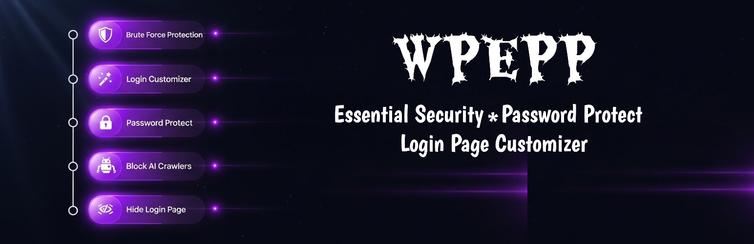 WPEPP – Essential Security, Password Protect & Login Page Customizer