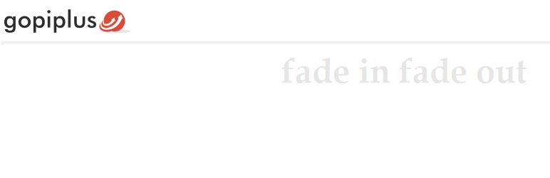 WP fade in text news