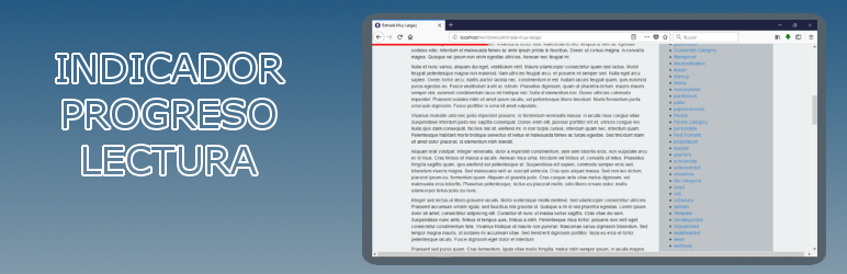 WP Indicador de Progreso de Lectura