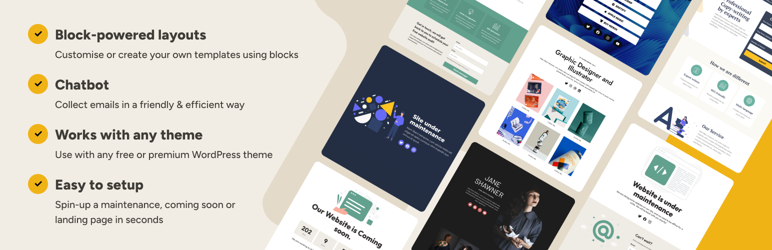 LightStart – Maintenance Mode, Coming Soon and Landing Page Builder