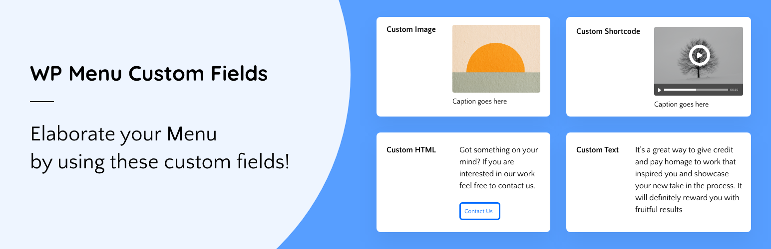WP Menu Custom Fields